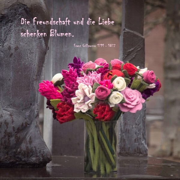 Filzblumenstrauß